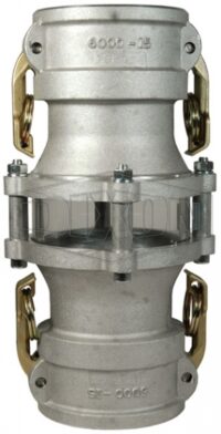 Cam & Groove In-Line Sight Glass Coupler x Coupler